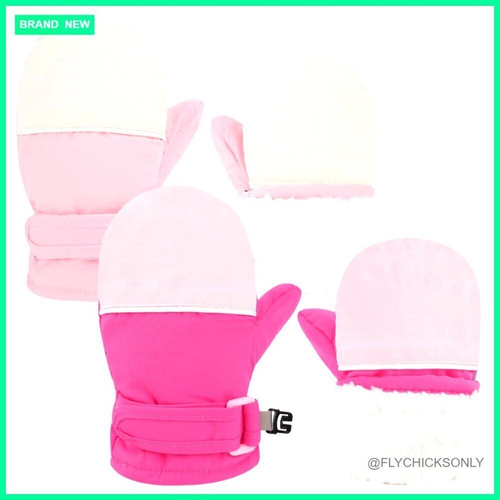 Toddler Winter Gloves Waterproof Fleece Lined Snow Mittens 6-24 Months